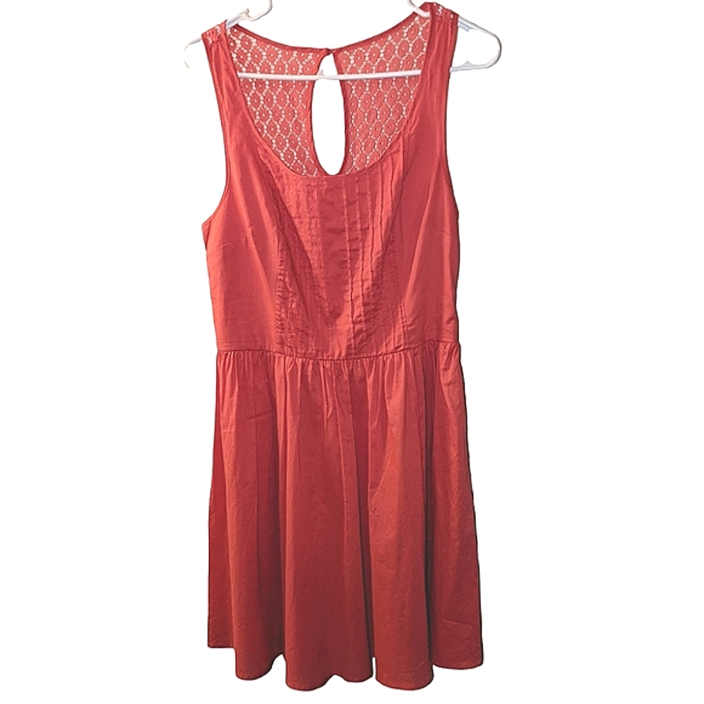 🌞 3/$15 LC Lauren Conrad Pleated Pintucked Dress Size 10